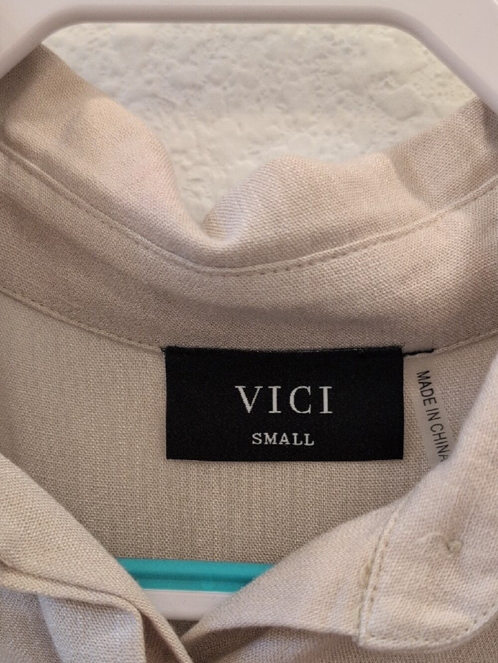Vici Cream Collared Button-Up Top - Picture 2 of 5